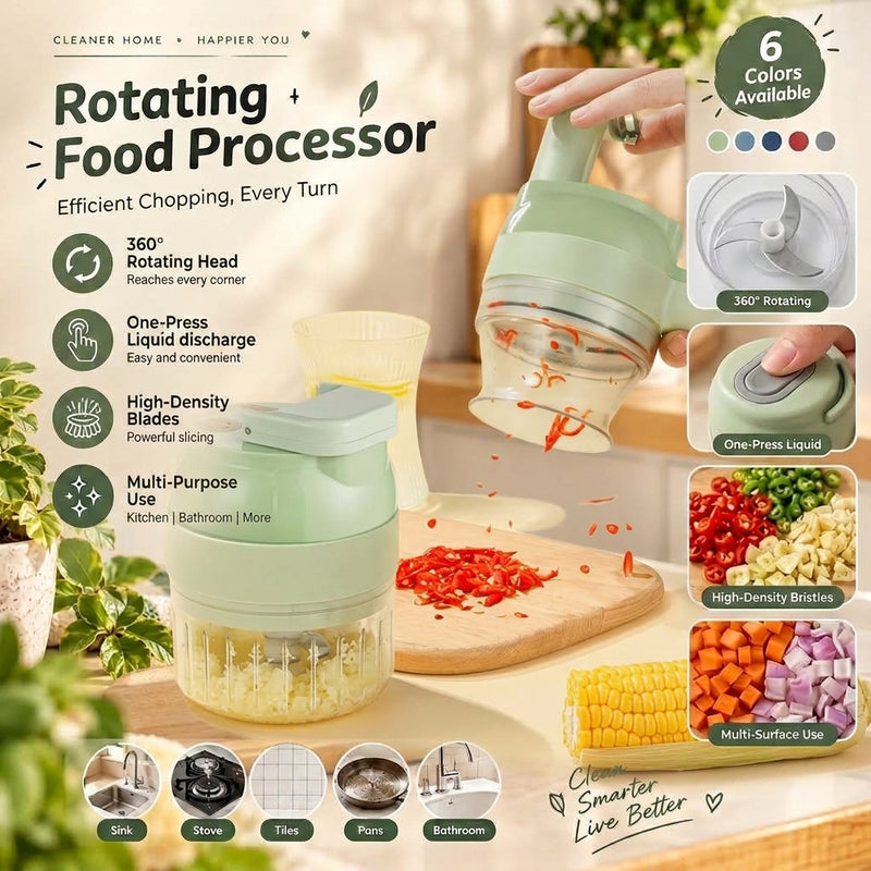 Multifunctional Household Slice Electric Garlic Pounding Chopper