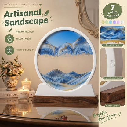 Quicksand Painting Hourglass Ornaments Decoration Glass Crafts